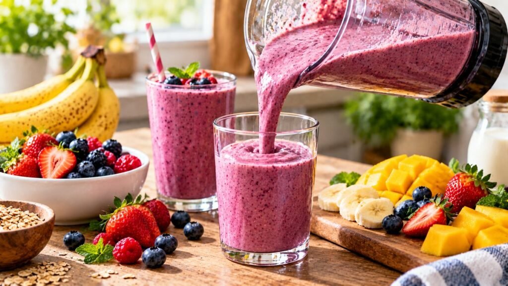 Easy Homemade Smoothie Recipes for Breakfast - chart illustration