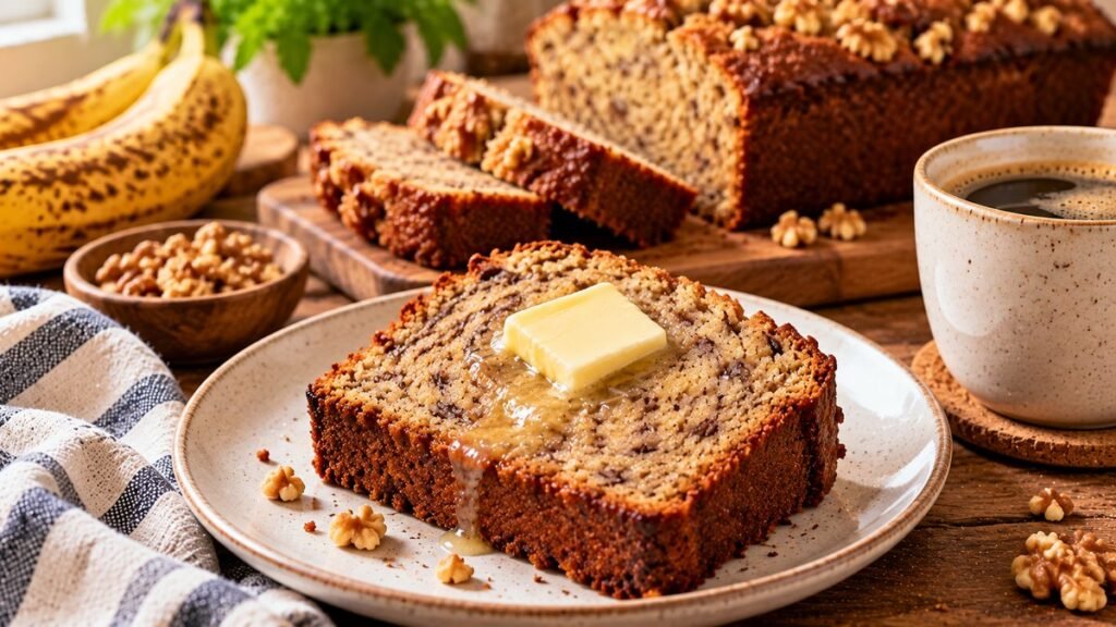 Moist Banana Bread with Ripe Bananas - chart illustration