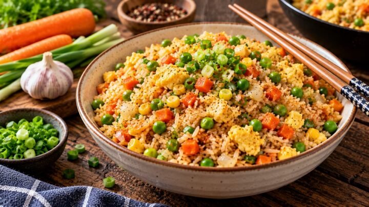 Easy Vegetable Fried Rice with Egg